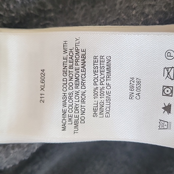 Columbia Front Zip Fleece Jacket Charcoal Grey, L, GUC - Picture 5 of 7